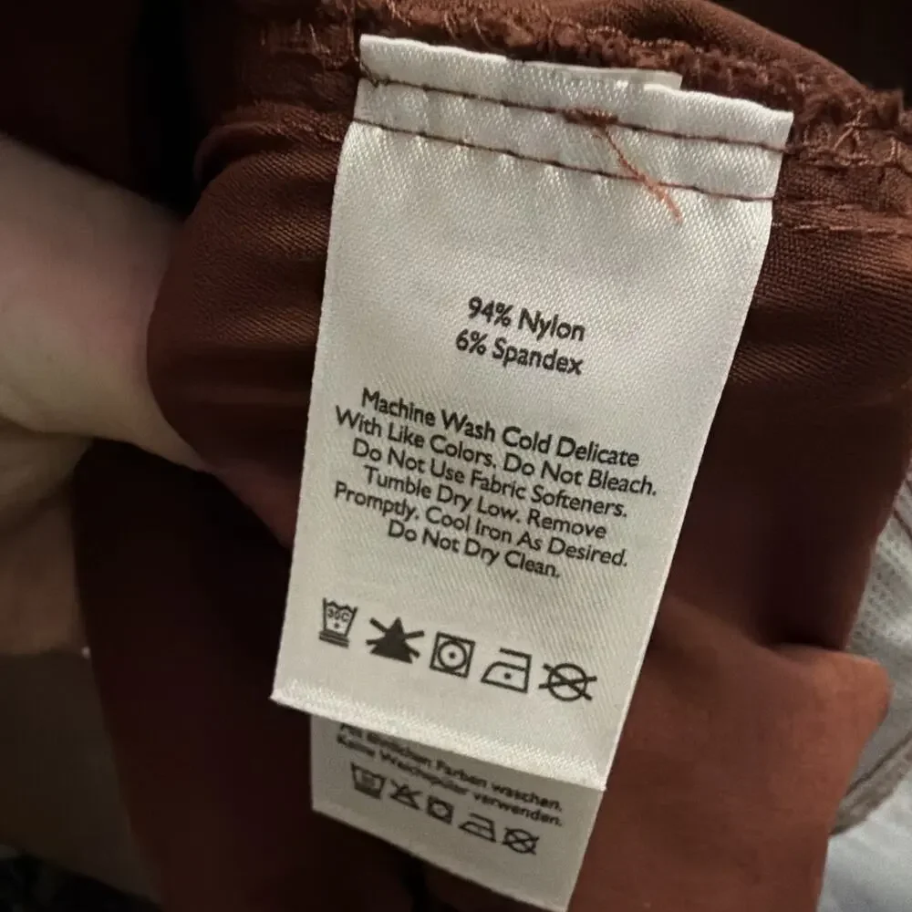Eddie Bauer Travex Men’s Brown Twill Stretch Casual Pants Nylon Spandex 38x32
